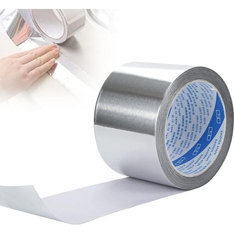 Soprema – Rouleau adhésif en butyle d'aluminium 20m x 75mm – Excellente adhérence pour construction et rénovation – Durable et renforcé polyester