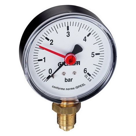 Manometre 0-10bar 1/4 unten Typ 557 0-10 bar, 1/4 Caleffi