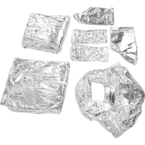 Combinaison Réfléchissante Thermique en Aluminium Réutilisable, Combinaison de Protection Argentée pour le Soudage et les Travaux de Chaudière, Résistance à la Chaleur jusqu'à 1200C (1/5)