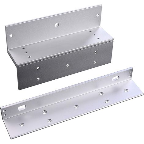 Z & L ZL Support Soutien Happe de Fixation pour la Serrure Electrique de Force de Maintien 280KG 600lbs Porte vers l'intérieur pour le Système de Contrôle d'Accès (1/5)