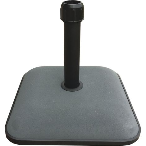 Base per ombrellone quadrata in cemento colorato 25 Kg 45x45 cm KROMA GDLC -  Grey