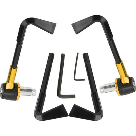 Garde-mains CNC moto, protection guidon et leviers de frein, protège-poitrine doré pour motocyclette, kit de protection guidon. (1/5)