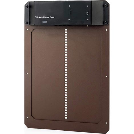 Abrepuertas automático para gallinero con sensor de luz y sistema de elevación magnético, resistente al agua con clasificación IP44. (1/5)