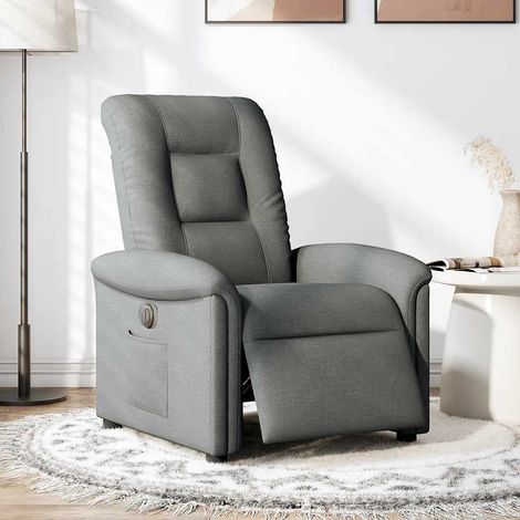 Maison Exclusive - Relaxsessel Elektrisch Dunkelgrau Stoff
