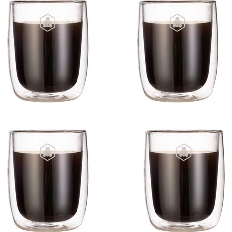 LAGUIOLE CUISSON - 4 tasses à espresso double paroi - 100ml