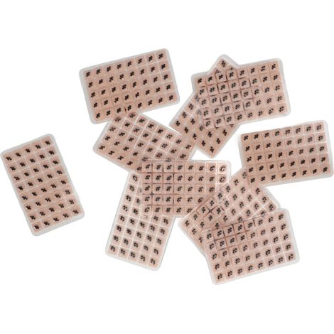 Kit de 400 autocollants d'acupression pour oreilles - Atténue les cernes, équilibre les méridiens, purifie le corps - Stickers thérapie auriculaire (1/5)