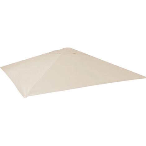 [NEUWERTIG] Ersatz-Bezug für Gastronomie Sonnenschirm HHG-589, Sonnenschirmbezug Ersatzbezug, 5x5m (Ø7,2m) Polyester creme