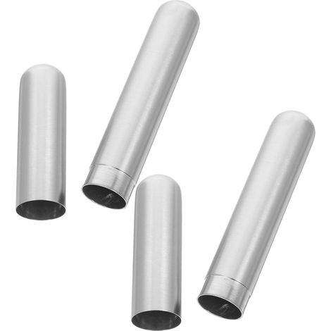Tubes à cigares en métal 2 pièces avec étanchéité, boîtes cylindriques en acier inoxydable pour protection et portabilité, usage quotidien et extérieur (1/5)