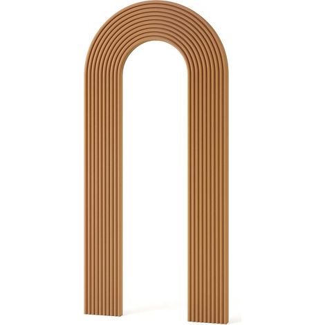 Pared decorativa con arco ranurado, panel de madera MDF (1/5)