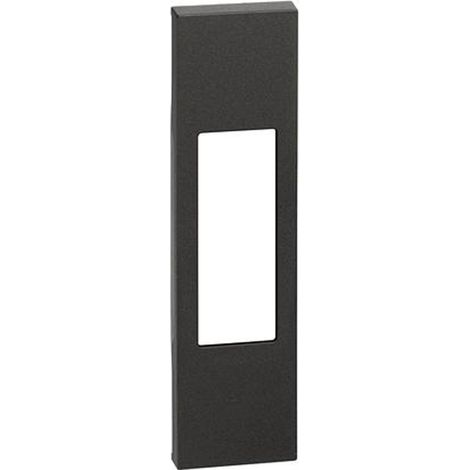 Tapa Bticino Living Now para Tomas, Bipolar, pulsador tirante Negro KG02