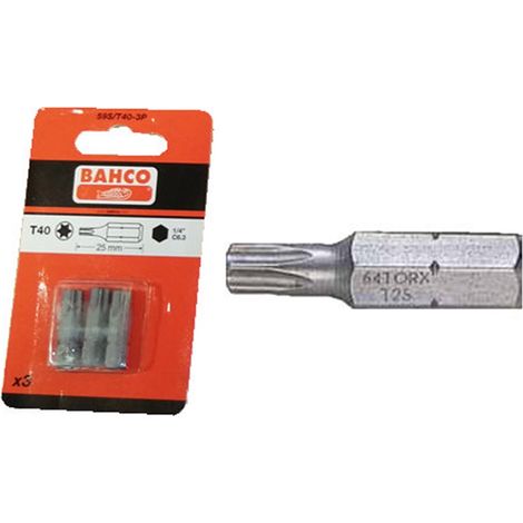 BAHCO PUNTA TORX 1/459 S/T-40x2559S/T40-3P BLISTER 3 UNITÀ