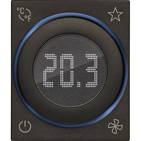 VIMAR - 30471.G Termostato rotella domotico 2M nero