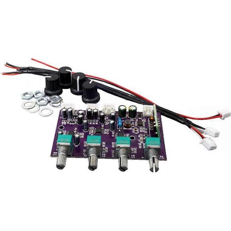 NE5532 Hi-Fi-Vorverstärkerplatine für Outdoor-Lautsprecher mit 3-Band-Equalizer (Bass/Mitten/Höhen), einzelnes 9-29V DC-Netzteil (1/5)