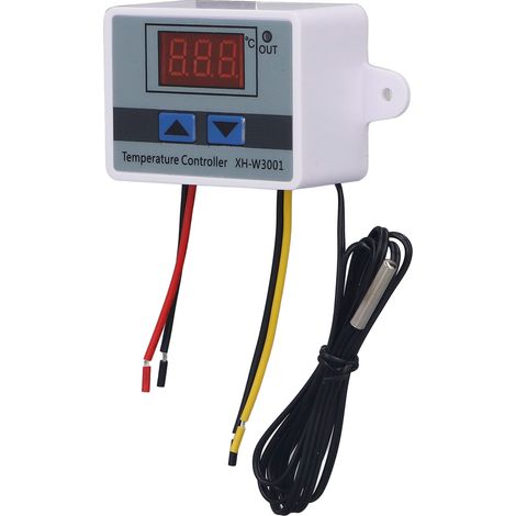 Thermostat numérique LED 1500W avec sonde étanche, connecteur rapide et large compatibilité AC 110‑220V (1/5)
