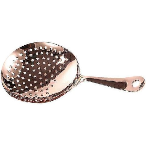 Passoire à cocktail Julep Bar en acier inoxydable plaqué cuivre, outils de barman-Rose Gold (1/5)