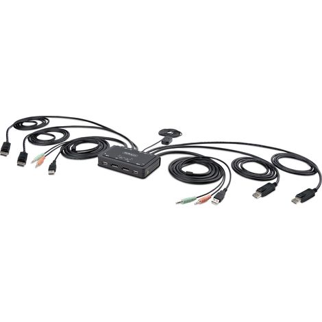 StarTech.com C2-DD46-UA2-CBL-KVM switch per keyboard-video-mouse (kvm) Nero