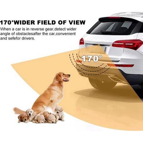 Available in two colors: Black Material: Plastic Automotive universal 5-pin HD mountable reversing camera. (1/4)
