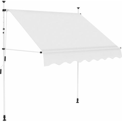 vidaXL Tenda da Sole Retrattile Manuale 200 cm Crema (1/5)