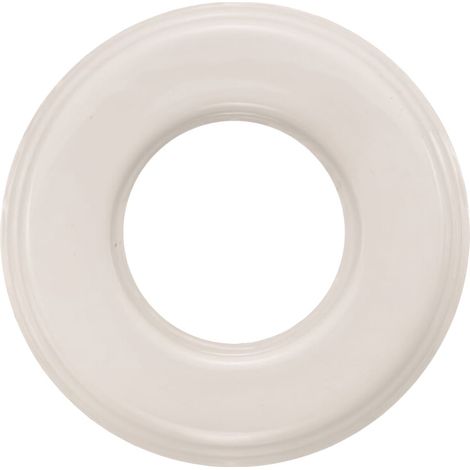Fontini – Plaque décorative porcelaine blanche 1 poste 31801173 – Fixation en saillie – Compatible gamme GARBY – Dimensions 100 x 12 mm