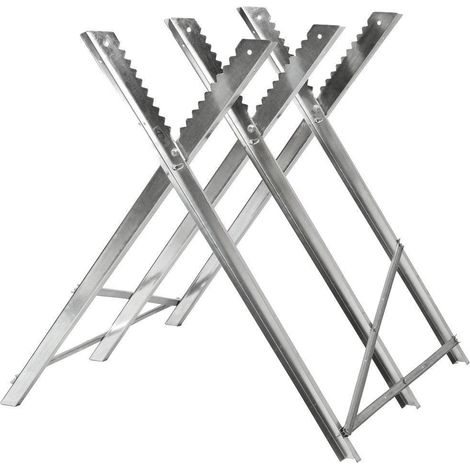 Chevalet de sciage pour buche bois scie 3 supports 84 cm (1/4)