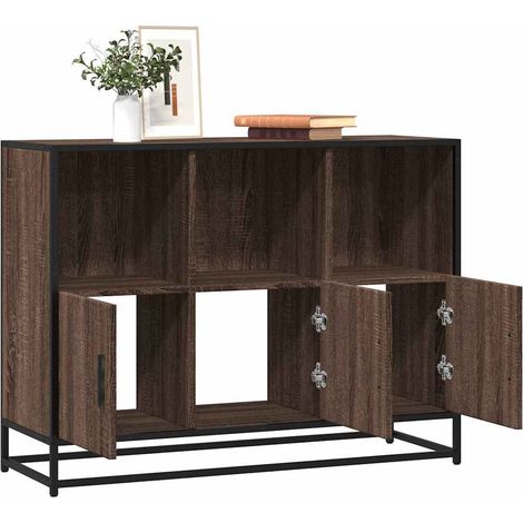 Sideboard Brown Oak 100x35x76 cm Engineered Wood vidaXL (1/5)