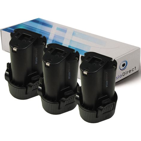 Lot de 3 batteries pour Makita ML100W lampe torche 1500mAh 10.8V