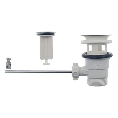 Edouard Rousseau – Bonde de lavabo à clapet sans tirette – Pour trou Ø 46 mm – Sortie 33x42 – Débit 67 L/min – Certifiée NF – Installation simple
