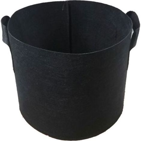 Sac feutre géotextile 35 cm noir pour plantation, protection des plantes et aménagement extérieur, résistant et durable (1/3)