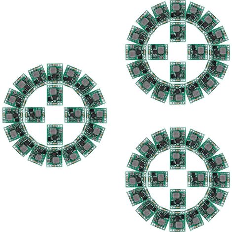 60 Pièces Séries Mini Mp1584en Dc-Dc Buck Converter Module de Puissance Réglable 24V à 12V 9V 5V 3V (1/5)