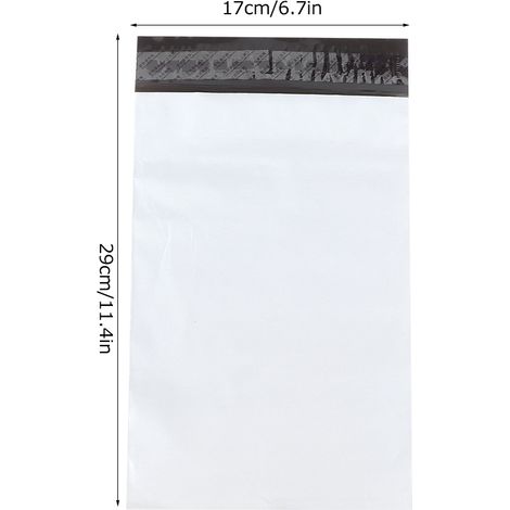 Sac de livraison polyethylene auto-collant imperméable et épais - 100Pcs (17x29cm) - Série Premium (1/5)
