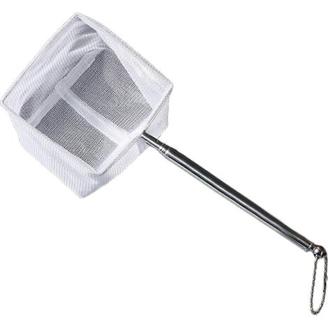 Épuisette télescopique, épuisette télescopique domestique, filet d'isolement pour aquarium, grand format carré blanc multicolore (1/5)