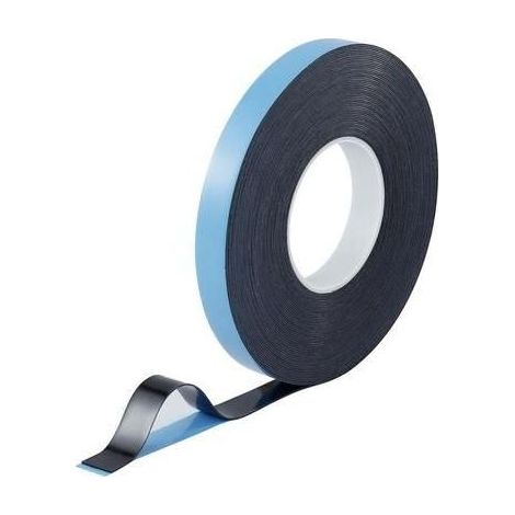 TOOLCRAFT 93038c186 93038c186 Ruban adhésif double-face bleu, noir (L x l) 30 m x 20 mm 1 pc(s) (1/4)
