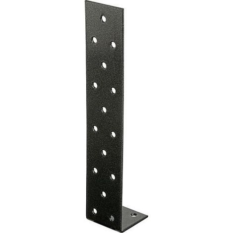 Flachstahl-Betonanker DURAVIS® 205 x 40 x 40 mm, Material: Stahl, sendzimirverzinkt, Oberfläche: schwarz-diamant