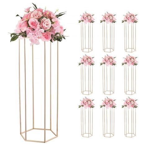 Support Fleur Mariage Colonne Lot de 10 Support Fleur Centre de (1/5)