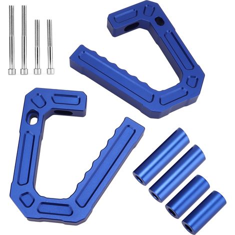 Aluminium-Haltegriff vorne für Jeep Wrangler JK 2007-2018, blau, hochwertiges Kfz-Ersatzteil (1/5)
