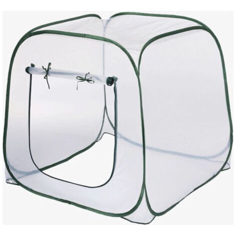 Serre Pop-up 98 x 98 x 98 cm Ultra résistante à l'hiver - Tente de Protection des Plantes - Transparent - Tente d'hivernage pour Plantes - Petite Tente d'hiver pour légumes et Fleurs