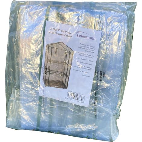 3 Tier Mini Greenhouse Clear View Replacement Cover