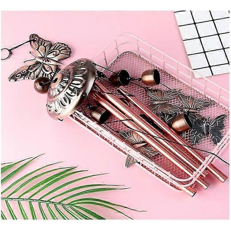 Rétro Métal Papillon Tortue Fer Art Vent Chime Home Yard Décoration Cuivre Extérieur Suspendu Hibou An (1/4)