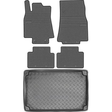 Juego de alfombrillas de goma para coche y maletero para Mercedes Clase A W169 Hatchback (2004-2012).