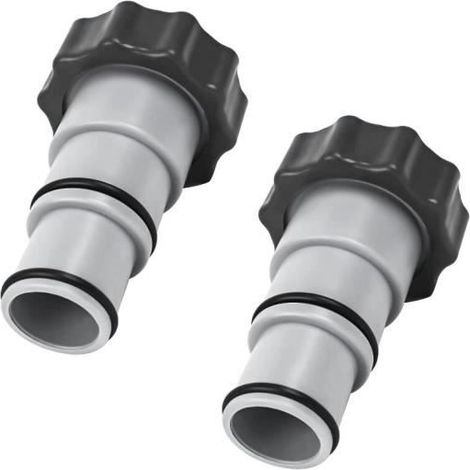 Adaptateur de tuyau - Intex - Lot de 2 - Pour pompe - Compatible 1,5 et 1,25 pouces (1/4)