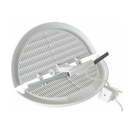 GRIGLIA PIEGHEVOLE IN PLASTICA Bianco D. 140 mm VECAM