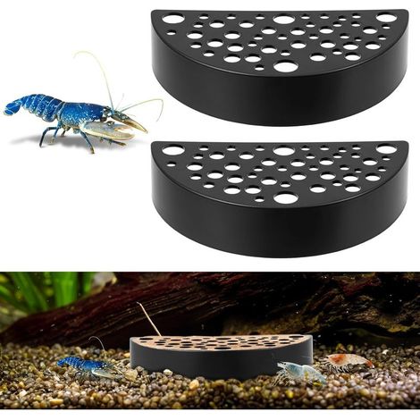 Set of 2 decorative aquarium caves, creative hiding places for shrimp, ABS aquarium accessories, cave for hiding small shrimp and small fish