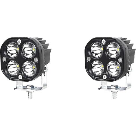 2 unidades de focos LED de 3 pulgadas y 40 W, barra de luz LED de trabajo para coche, motocicleta, camión, todoterreno, SUV, ATV, barco, accesorios para coches 4x4.