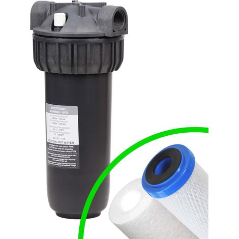 Carter porte filtre Eau chaude 80°C PSX entrée/sortie 3/4'' femelle (1/4)