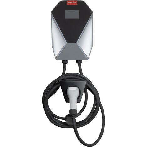 Wandmontierte Ladestation für Elektroautos, EV-Wallbox, dreiphasig, 22 kW, 32 A, 400 V, amio-04843 (1/5)