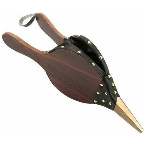 Soufflet Pour Cheminée Et Barbecue - Bois - 39 x 17 x 3 cm - Marron - 1 Pièce