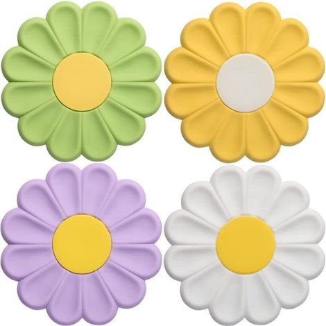 dessous de plat en silicone résistants à la chaleur et antidérapants, de qualité alimentaire, pour plats chauds, assiettes, tasses à café, protège-tables et cadeaux de cuisine (1/5)