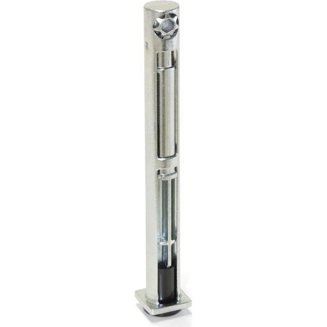 Pieds de meubles réglables, diamètre 12 mm, hauteur 76 mm, acier et zamak, zingués, lot de 10, référence 2022705 EMUCA (1/4)