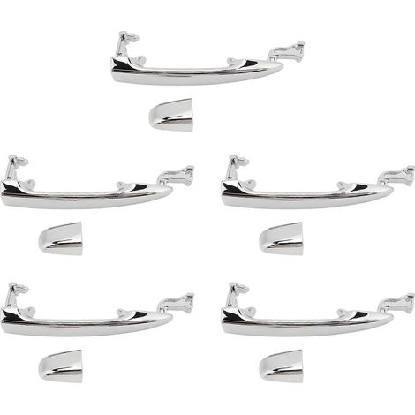 manijas exteriores cromadas para puertas traseras corredizas, izquierda y derecha, compatibles con Toyota Alphard 2003-2008 (69230-58010) (1/5)