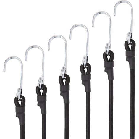 Spanngummi 6er Set mit Haken, 100cm Expanderseil für Gepäck, LKW, Camping (1/5)